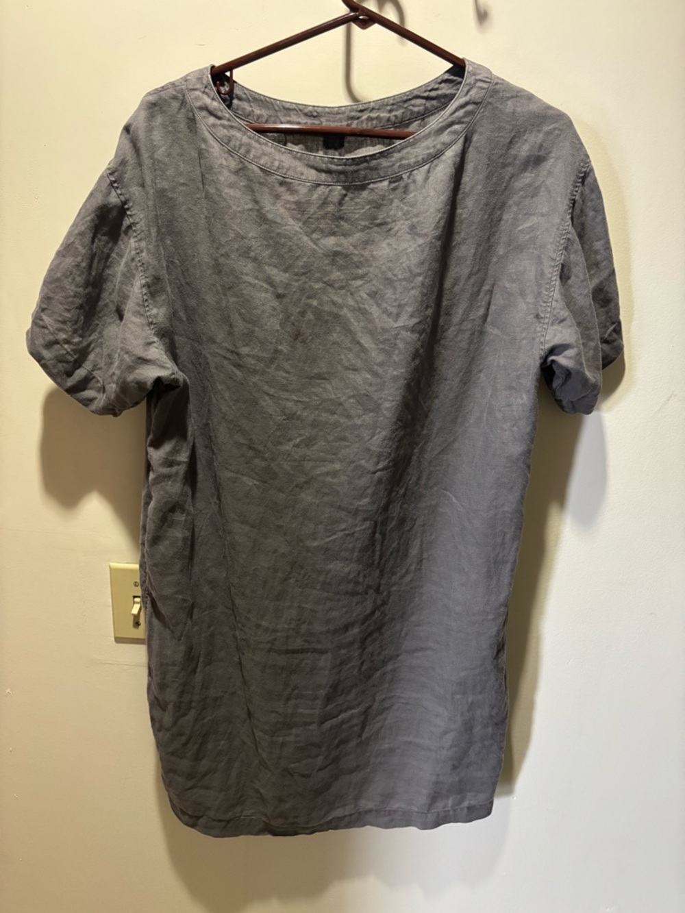 Muji Linen Shirt Dress Medium